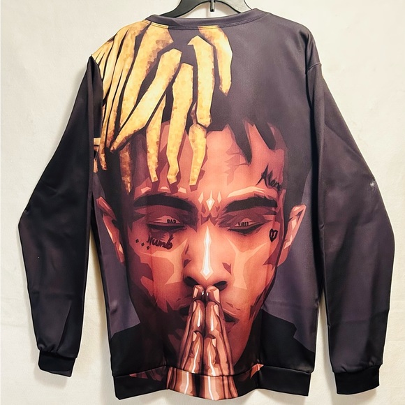 XXX Tentacion’s Crew Neck Front & Back Print Size 2XL Super Clean - RARE! - Picture 5 of 5